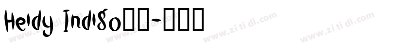 Heidy Indigo字体字体转换
